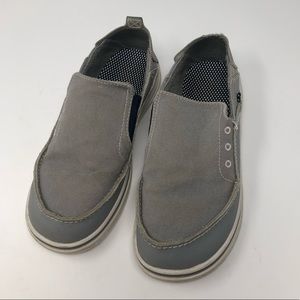 Columbia youth 4 slip on canvas shoes blue